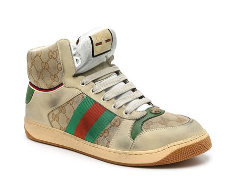 gucci screener red|Gucci screener sneakers high top.